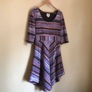 Painted Sunset beautiful Maeve Dress Anthropologie